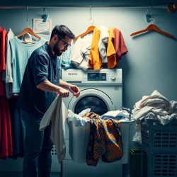 Laundry Services person come and collect dirty clothes