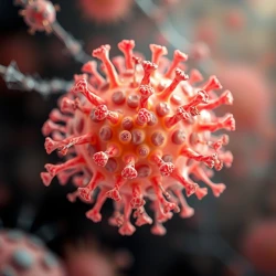 micro view of bacteria on human body